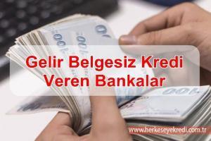 Gelir Belgesiz Kredi